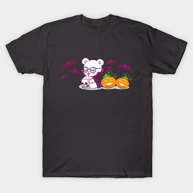 Spooky Bear Vampire T-Shirt by cocorf